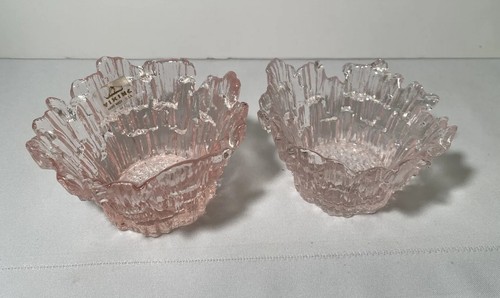 2 WIKINGER GLAS Dalzell PINK ICE Glimmer VOTIVKERZENHALTER MCM mit Aufklebern - Bild 10 von 17
