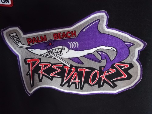 Game Used Palm Beach Predators Walker #4 '09 US Hockey Championship Jersey Men M - Picture 3 of 8