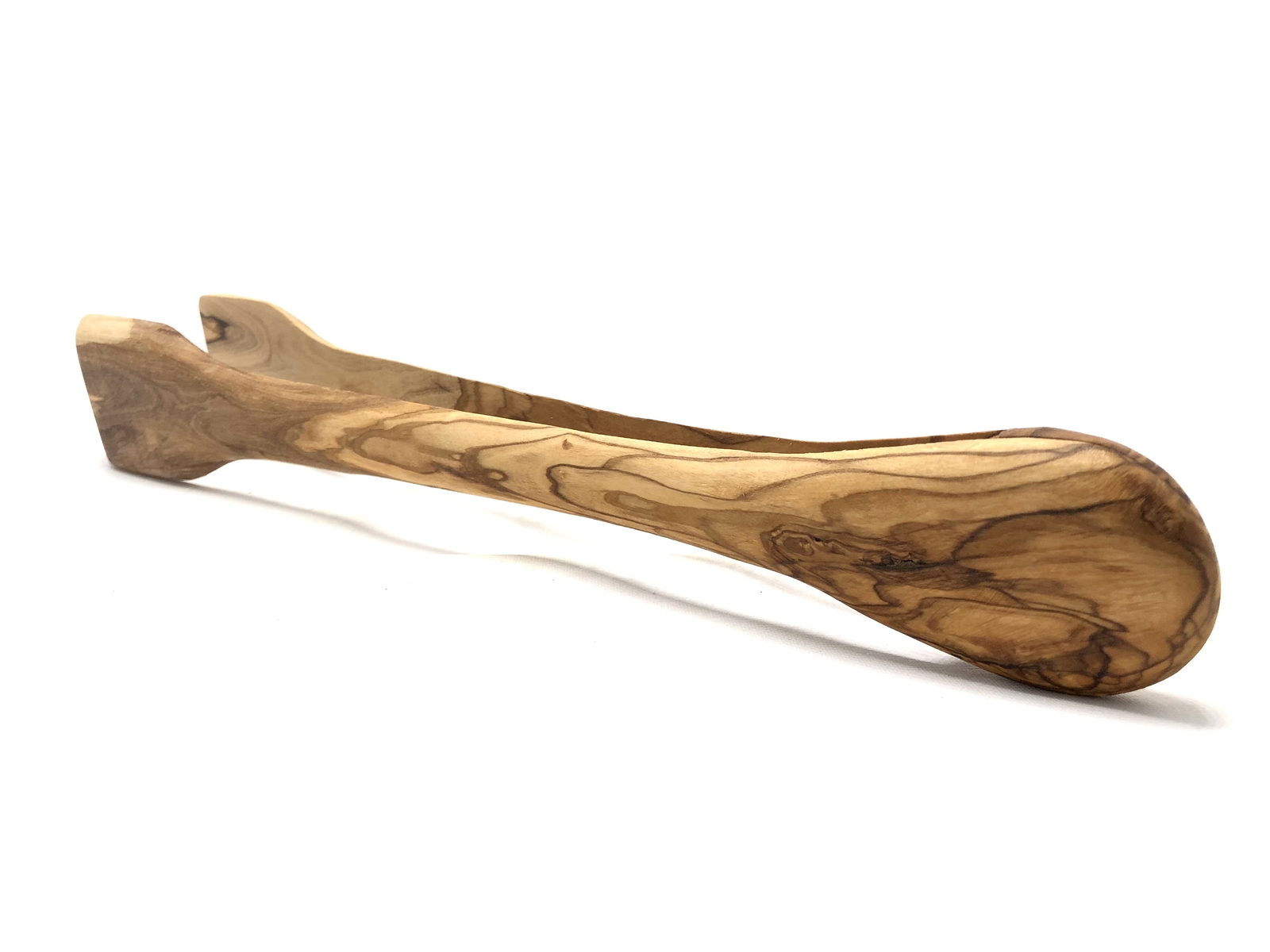 Grillzange aus OLIVENHOLZ Holz 36 cm lang