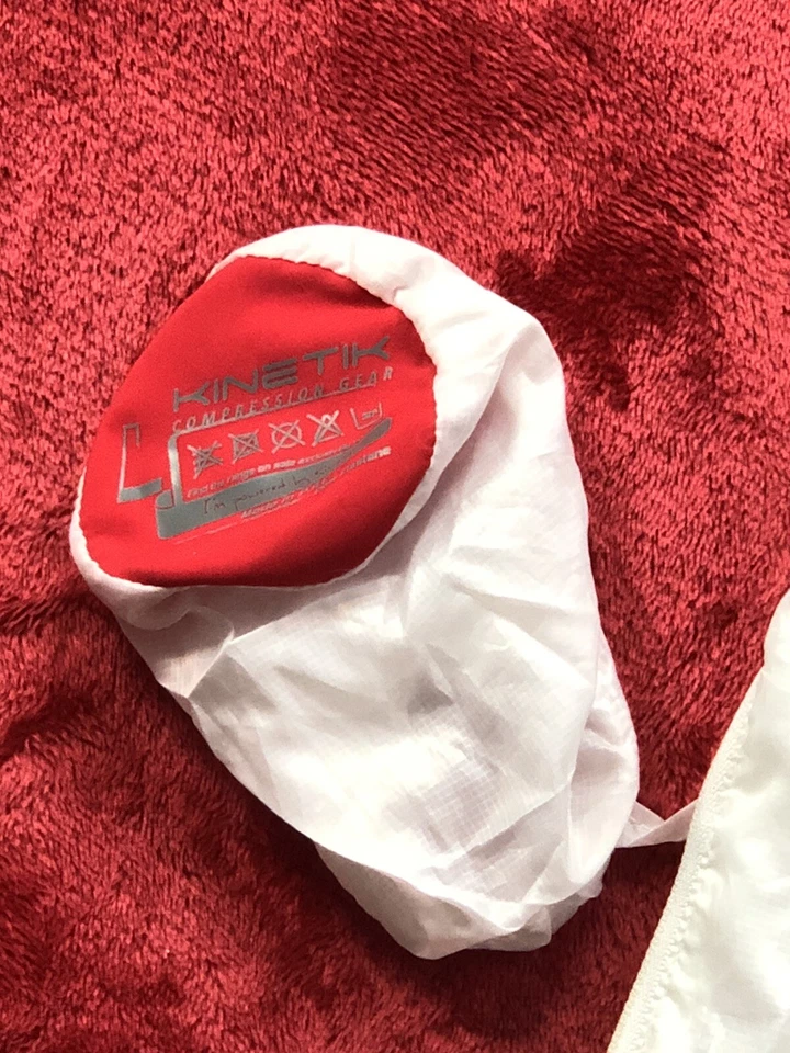 White Jacket Vest Cycling Kinetik Compression Gear Light Packable Sleeveless - Image 3 of 4