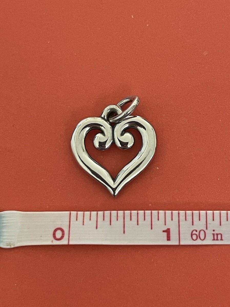 James Avery Retired Silver Scroll Heart Charm or Pendant | eBay