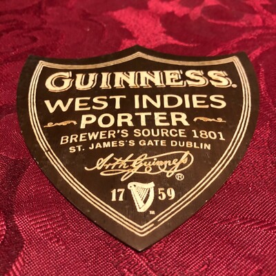 BREWERIANA - GUINNESS - WEST INDIES PORTER - BIERDECKEL AUS SPERRHOLZ - T77