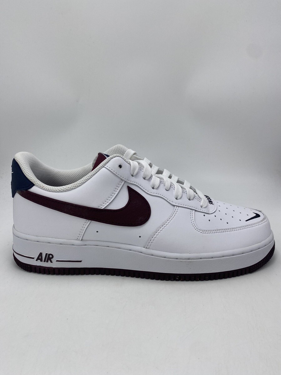 Nike Air Force 1 '07 LV8 4 White Maroon CJ8731-100 Men's