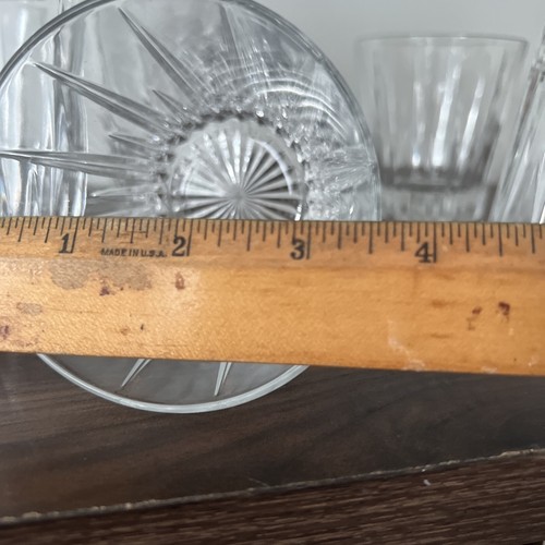 Beautiful Vintage Whiskey on the Rocks Glass Tumblers Heavy and Thick Set Of 6 - Picture 10 of 12