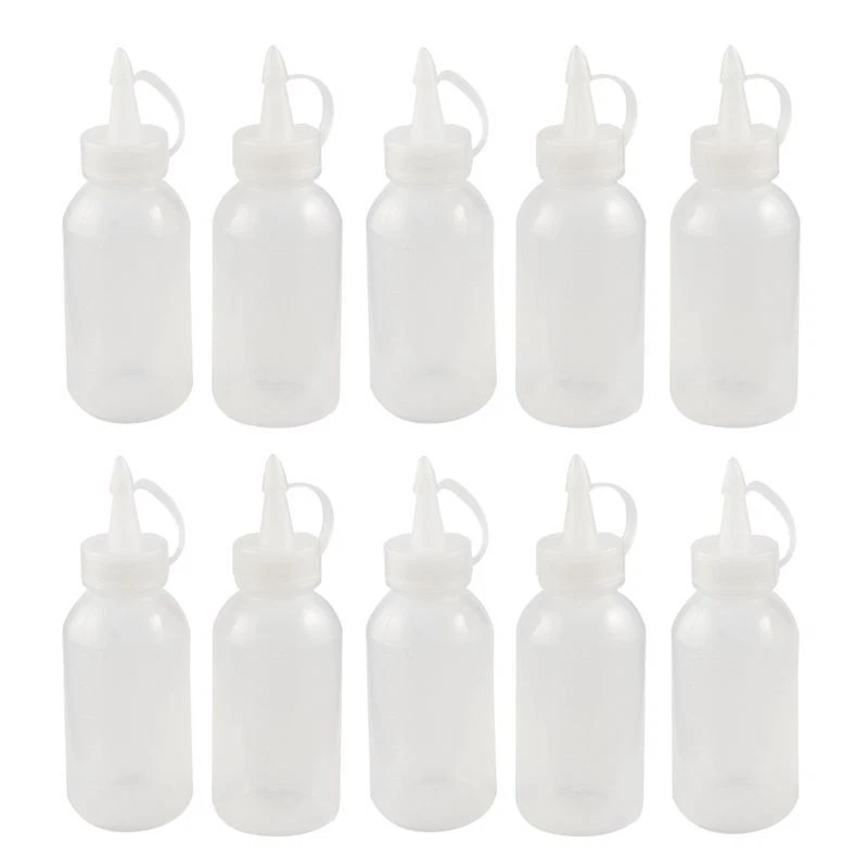 Plastic Squeeze Condiment Bottles for Syrup Sauce BBQ Condiments