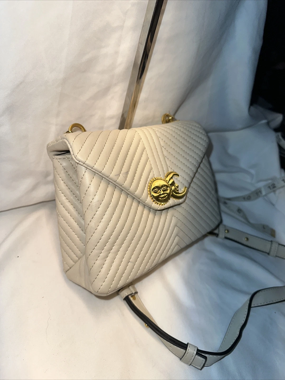 Borsa a tracolla Topshop colore crema nuova con etichetta