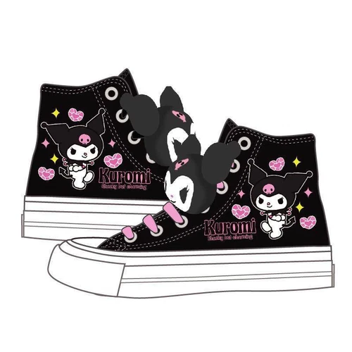 New Womens Kuromi High Top Canvas Shoes Student Canvas Casual Shoes Sports Boots - Bild 12 von 28