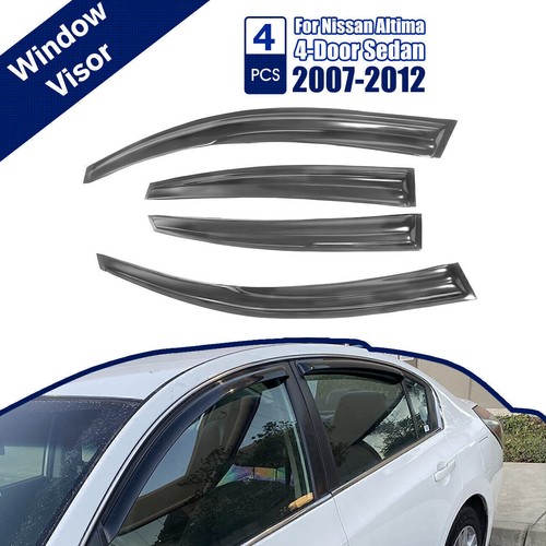 GEAR Window Deflectors Visors Vent Sun Rain Guard Fits 07-12 Nissan Altima Sedan - Picture 2 of 11