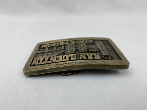 San Quentin State Prison Belt Buckle 1981 Collectors Pigville Artworks Numbered - Picture 4 of 24