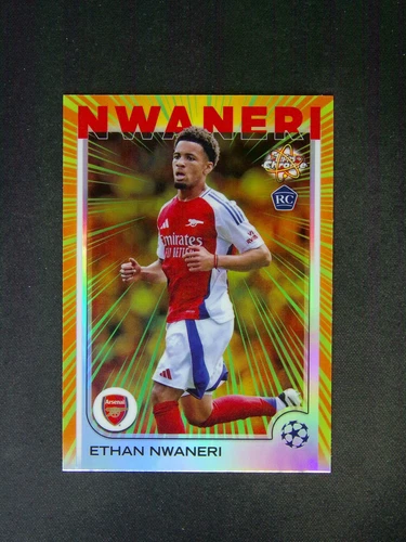 2024-25 Topps Chrome UEFA Ethan Nwaneri RC Radiating Rookies SSP