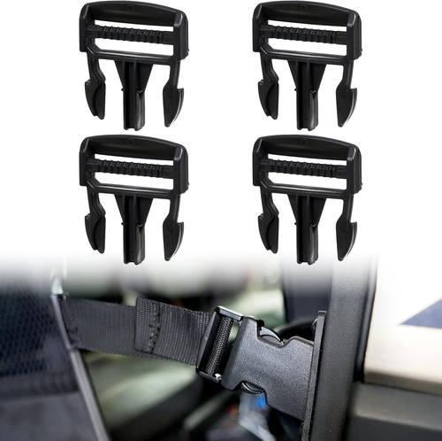 Plastic Door Net Buckle Clip for Polaris Ranger 1000 XP, Black Door Side Safety - Picture 12 of 12