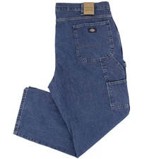 Dickies Men's Carpenter Pants Big & Tall Denim Jeans 7-Pocket Hammer Loop