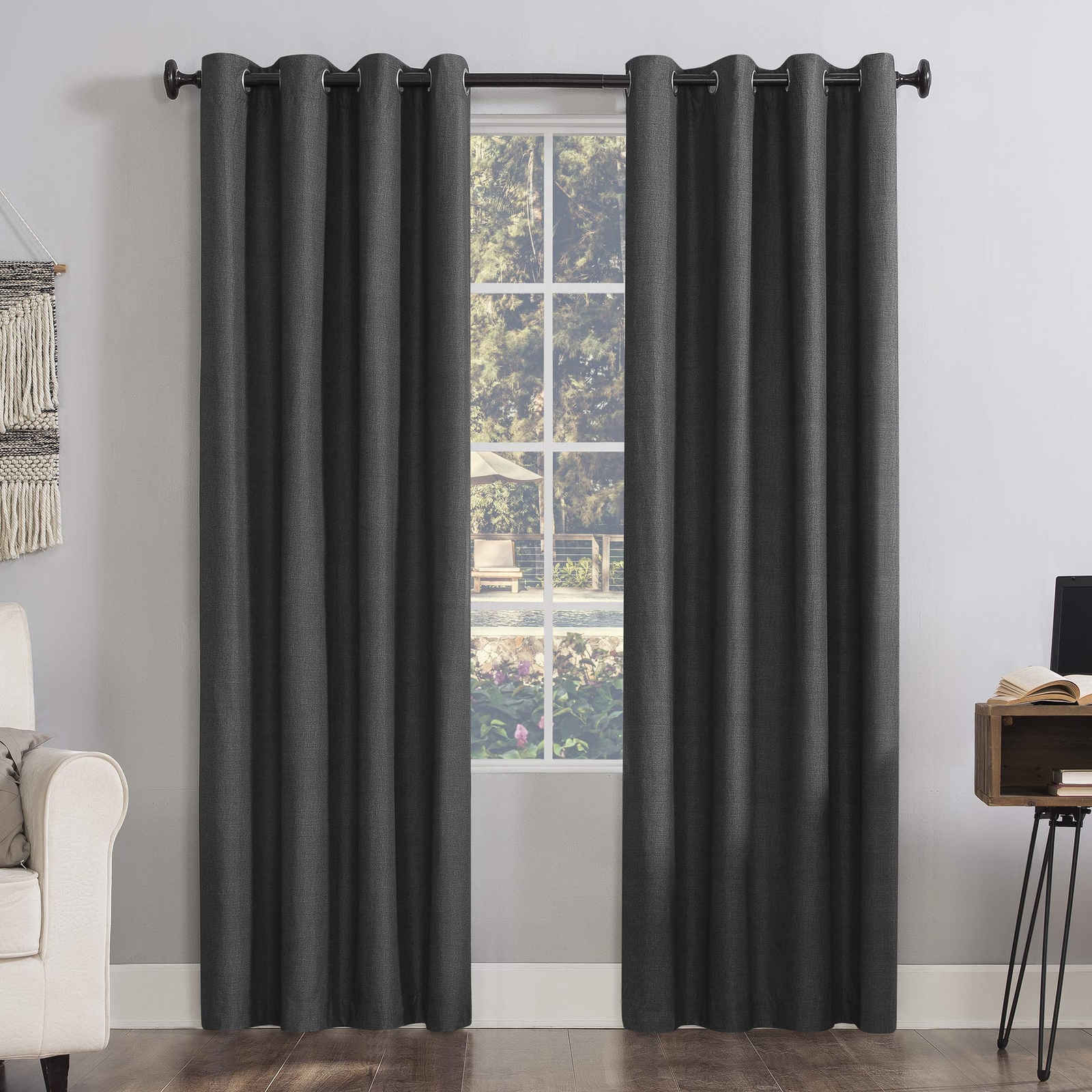Sun Zero Columbia Thermal Insulated Blackout Grommet Curtain Panel