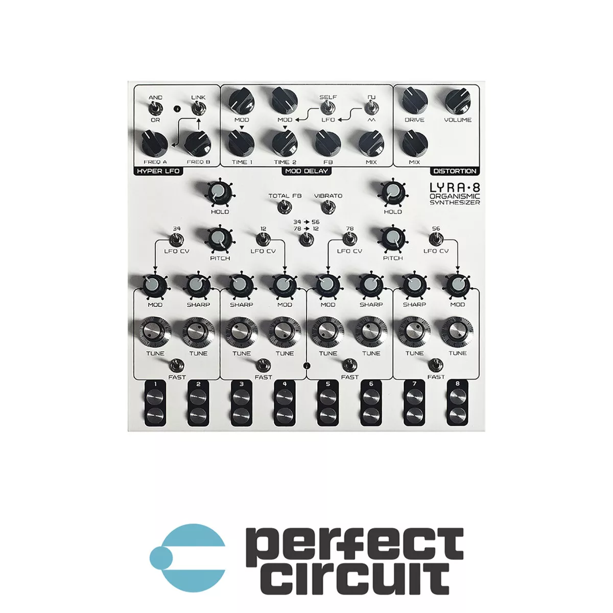 SOMA Laboratory Lyra-8 White Drone SYNTHESIZER - NEW - PERFECT