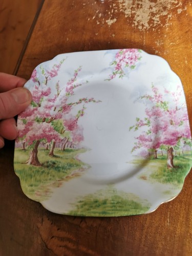 Royal Albert Square Side Plate Blossom Time. Bone China England - Picture 3 of 5