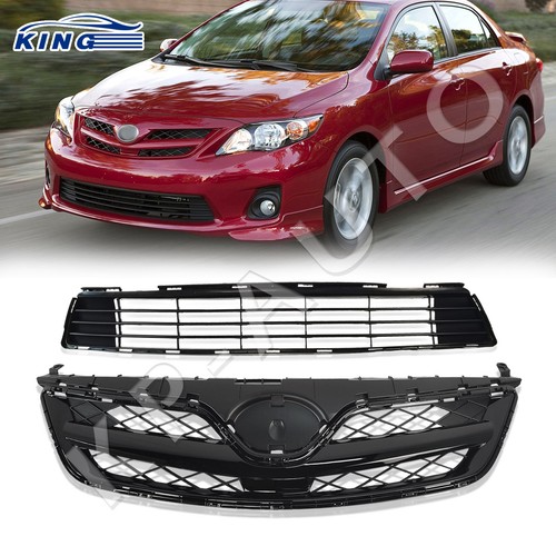 Fits 2009-2010 Toyota Corolla LE CE Front Bumper Lower Chrome Grille Grill - Foto 4