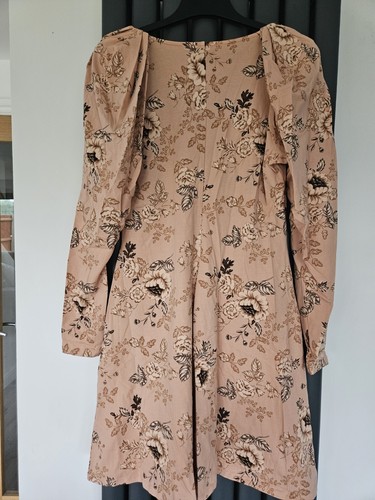 Womens ASOS Design Size 12 Maternity Mini Dress With Ruching Detail Pink floral - Picture 2 of 9