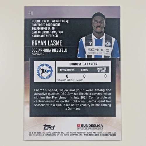 2021-22 Topps Bundesliga Stadium Club Chrome #1-100 Rookies (RC) & Stars - Picture 50 of 199