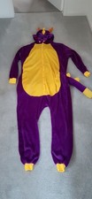FANCY DRESS DRAGON All in ONE  SIZE XL  PURPLE YELLOW CUTE OVERSIZED