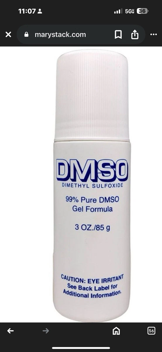DMSO Roll-On 3oz – 99% Pure Dimethyl Sulfoxide Gel