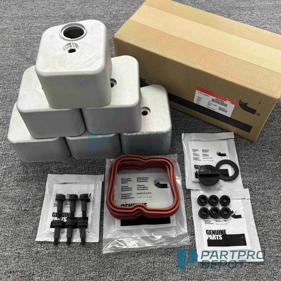 Cubierta de válvula con pernos sello de tapa de alimentación de aceite para Cummins 89-98 Dodge Ram 2500 3500 5,9 Foto 4 de 4