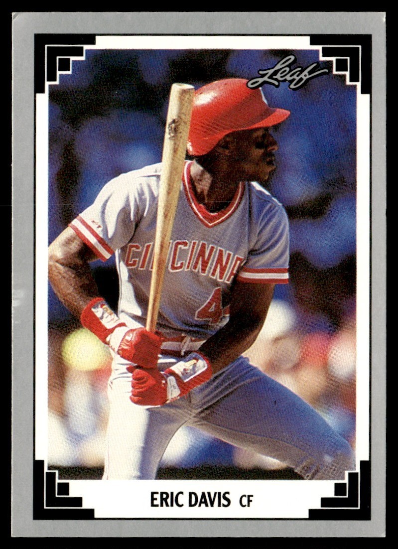 1991 Leaf Eric Davis Cincinnati Reds #37