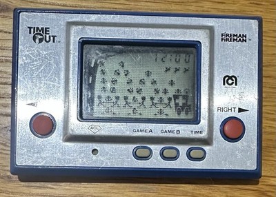 Nintendo Mego Corp Game and Watch Fireman Spiel funktionstüchtig - 1980 Made In Japan  