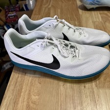 Size 13M - Nike Zoom Rival Track Spikes White Bright Spruce Black FZ9664-102 NEW