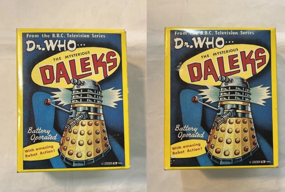 Vintage Doctor Who Battery Operated Dalek Dapol 1996 EMPTY BOX LOT Limited Ed