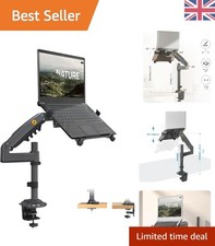 Secure Laptop Tray & Monitor Arm Mount - Perfect for Work from Home Efficiency