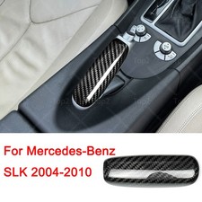 Dry Carbon Fiber Center Handbrake Cover Trim For Mercedes-benz Slk 2004-2010