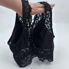 Smart & Sexy SA1372 Deep V Lace Wireless Support Bralette Bra Pads Black XL NWT — photo 3