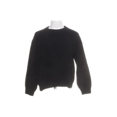 H&M, Strickpullover, Größe: 122/128, Schwarz, Polyester, Einfarbig #FWZ