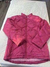 LL Bean Winter Puffer Coat Pink Girls Size XL 18