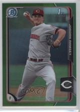 2015 Bowman Draft Chrome Green Refractor 37/99 Jordan Ramsey #93 sh7