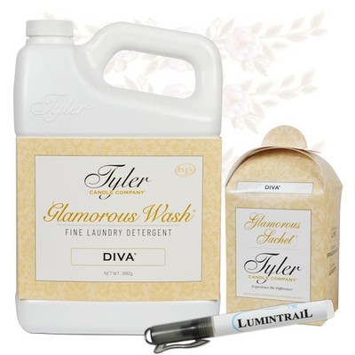 Lumintrail Tyler Glamorous Wash Diva Fine Laundry Detergent with Stain Remove...