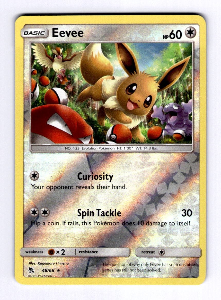 Eevee (48) Hidden Fates #48 (2019) Reverse Holo NM Pokemon