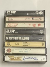 ZZ TOP Cassette Tape Lot 8 Eliminator El Loco Deguello Hits Tapes TESTED