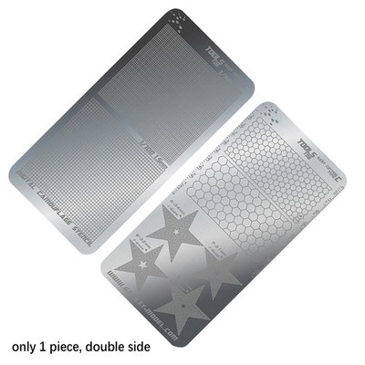 T06A03 Stainless Steel Masking Sheet Easy Cutting Type Board Hobby Tools Eee