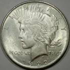 1922 Philadelphia Mint Silver Peace Dollar #45402