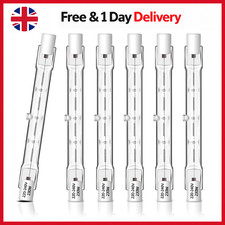 R7S 118mm Halogen Bulbs 230W, 4650 Lumens, Dimmable Warm White Lighting - 6 Pack