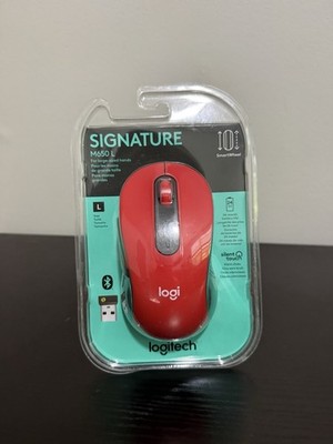 NEW IN BOX*logitech SIGNATURE M650L Wireless Mouse with Bluetooth  RED