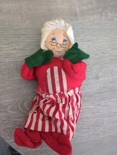 VTG Annalee Mrs Santa Claud Doll Older Vintage Made in USA