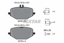 Textar 2272303 Brake Pad Set Disc Brake For Mercedes-benz