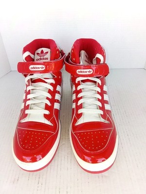  RARE adidas originals Forum 84 High Red Patent GY6973 Mens Size US 9.5