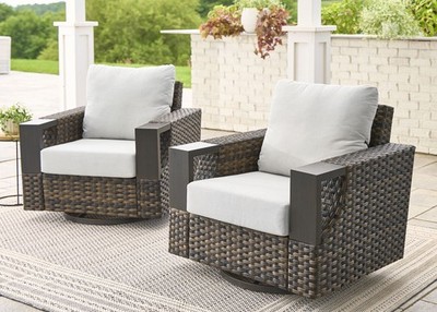 Better Homes & Gardens BH5636262711801 Rockport Club Swivel Chairs