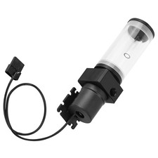 Acrylic Computer DIY Water Cooling Cylinder Reservoir 19W Pump G1/4 NY