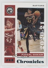 2020-21 Panini Chronicles Chronicles Teal Pascal Siakam #17