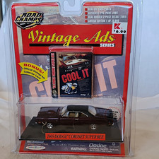 Road Champs Vintage Ads 143 1969 Dodge Coronet Super Bee Brown Diecast Le
