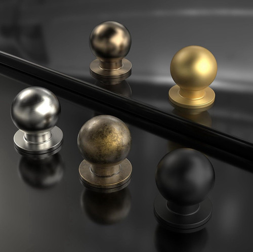homdiy 30 Pack Champagne Bronze Cabinet Knobs (037) - Picture 2 of 5